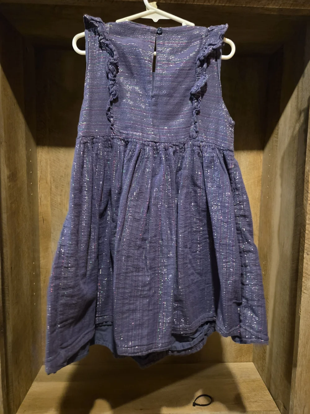 Gymboree Sparkle Ruffle-Trim Dress in Purple